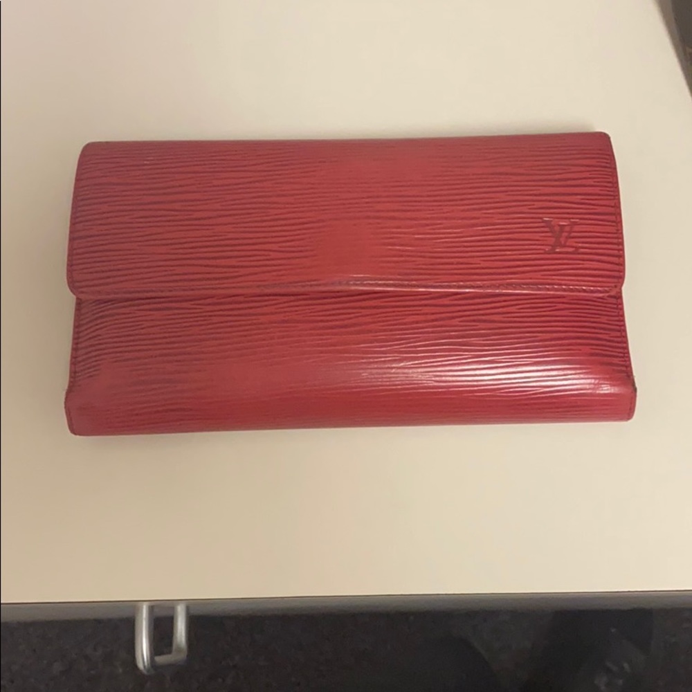 Authentic Louis Vuitton Red wallet